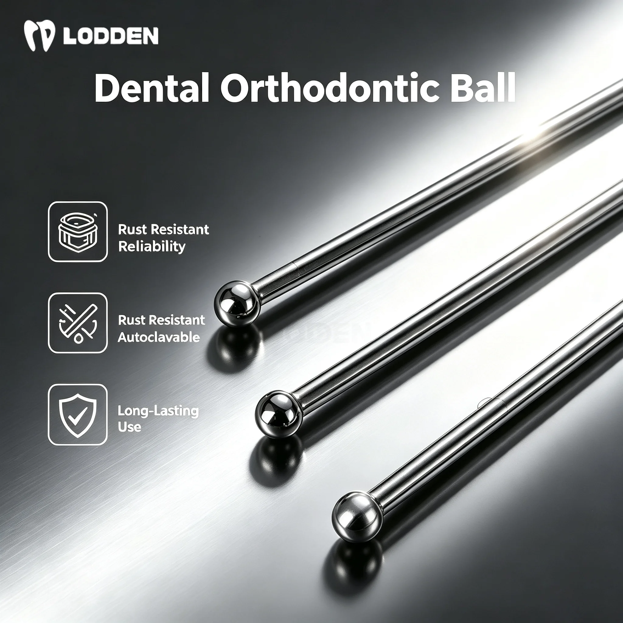 0.7 0.8 0.9mm 100Pcs/Pack Dental Orthodontic Ball Retainer Clasps Tooth Hold Position Fits Appliance Dentaurum Dentist Materials