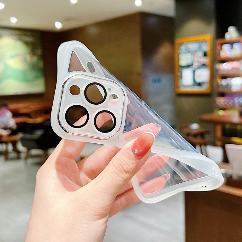 Biruiqu For VIVO T5X New Shockproof Protective Case Transparent Soft Silicone All-Around Protection Phone Case view 3