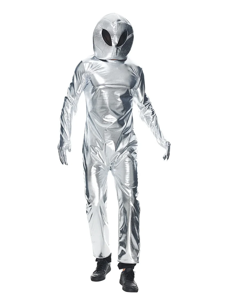 Loween adulto alienígena bt traje par desempenho ufo espaço viagem astronauta terno pesquisa científica roupa material de poliéster