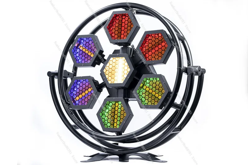

7 60W LED pixel retro stage lights DMX512 windmill