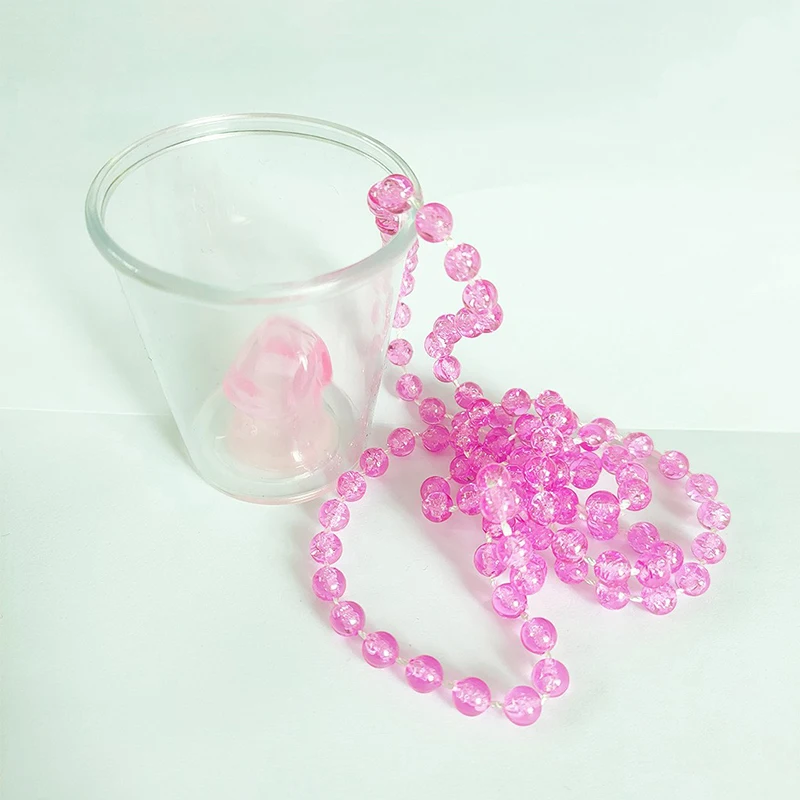 NEW Bride To Be Plastic Drinking Cup Necklace Bachelorette Party Supplies Willy Shape Shot Bridal Shower Hen Night Decoration