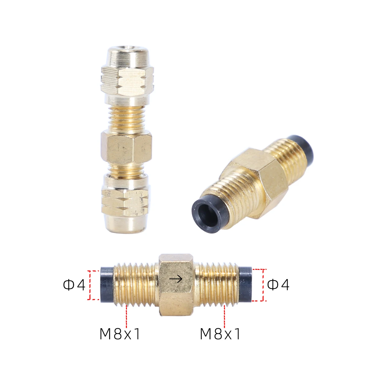 SS Type Straight Through Resistance Proportional Valve Flow Valve CNC Machine Tool Lubricating Oil Check Valve M8