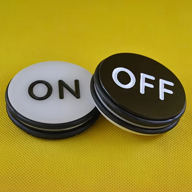

Casino Craps Dealer Button - 3Inch ON/Off Puck Buttons, Great for Poker, Texas Hold 'em & Card Games