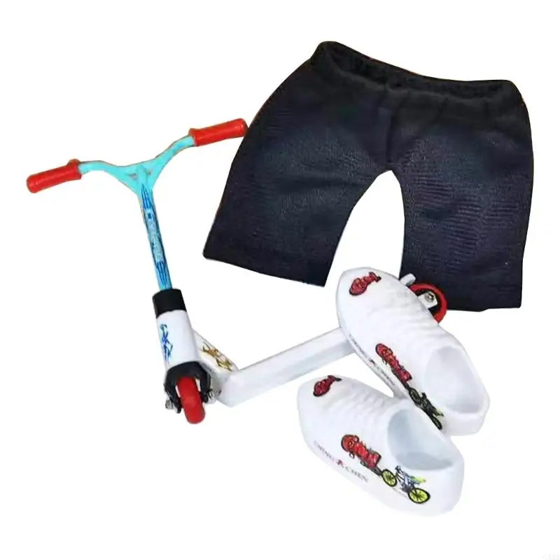 C5AA Mini Finger Toy Set para crianças adultas Skate skate/dedo Bike dedo Miniatura Scooter Scooter Toy Teens Novidade