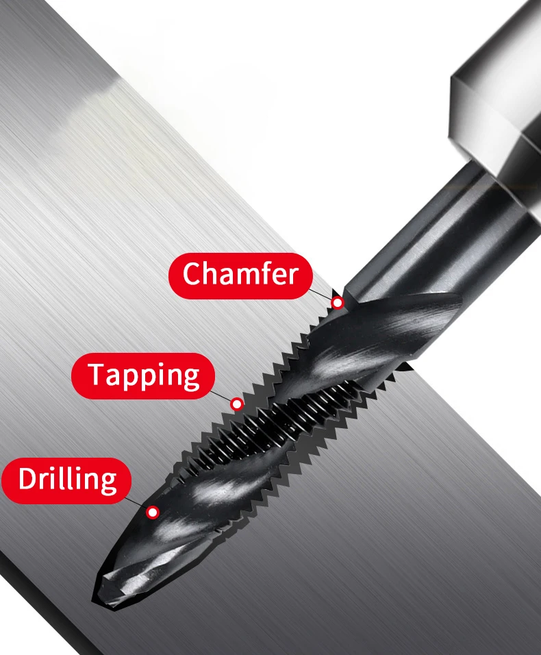 Factory price Nitride composite faucet High quality Durable drilling and tapping Integrated drill bit tapping