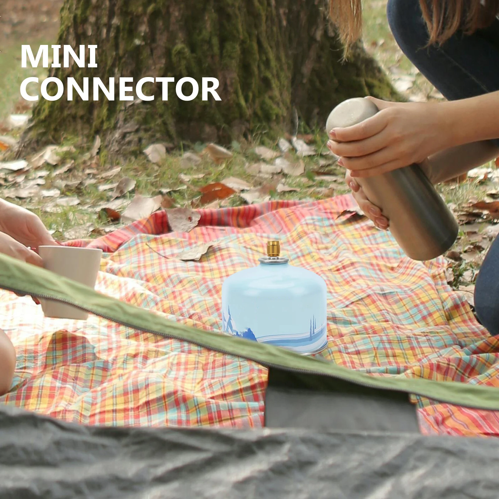 2 قطعة محول عبوة البروبان المقاوم للاهتراء، توصيل سريع للغاز الصغير لمواقد التخييم والرياضة، محول خزان الغاز الصغير #5