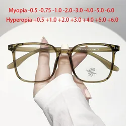Oversize Big Frame Ronde TR90 Bril Recept Bril Bijziendheid-0.5 Tot-6.0, verziendheid + 0.5 Tot + 6.0