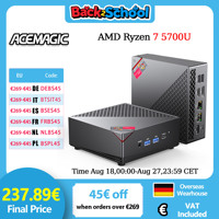 ACEMAGIC AM06Pro MINI PC AMD Ryzen 7 5700U 16/32GB RAM 512GB/1TB SSD Windows 11 Pro MINI Computer Wifi6 BT5.2 4K Triple Display