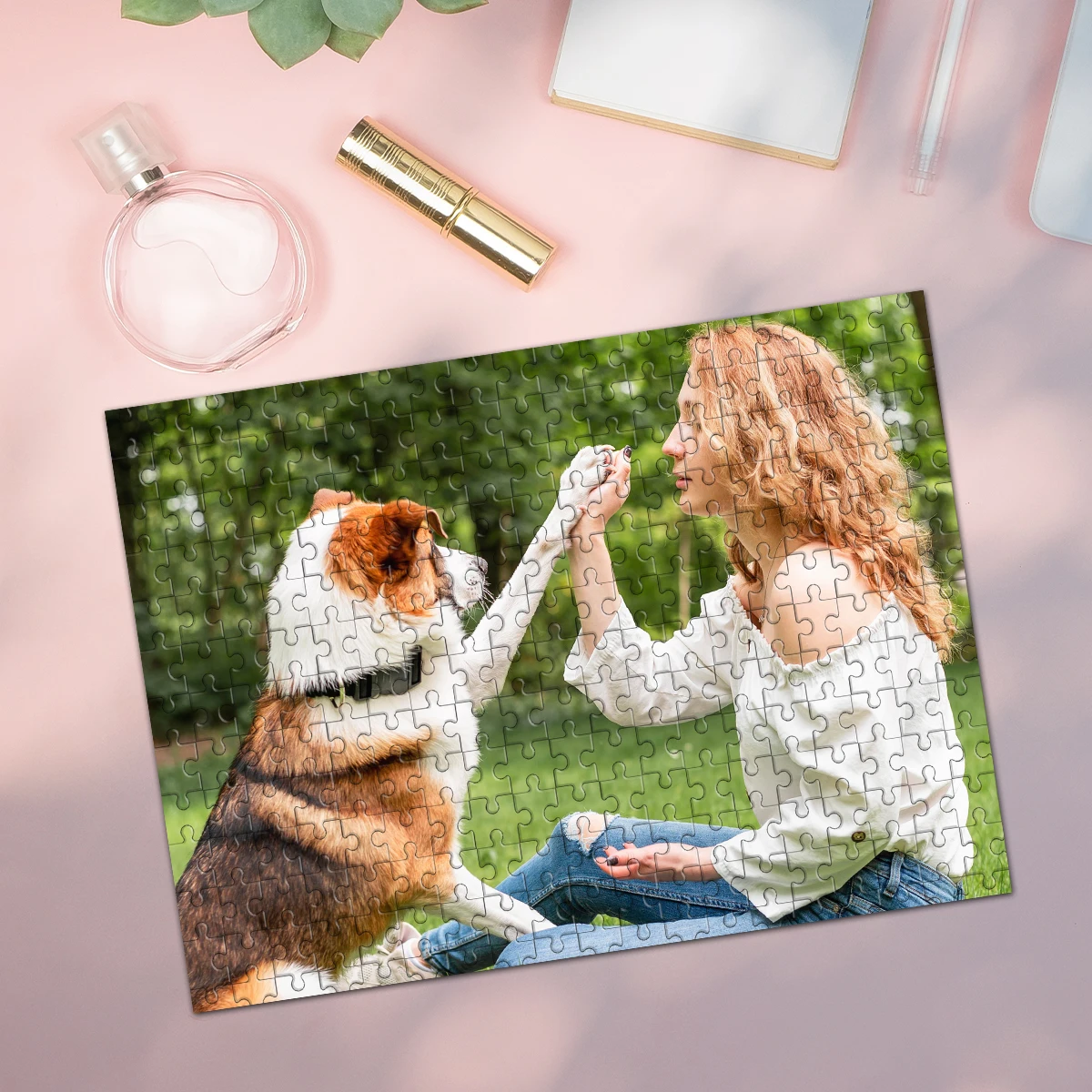 35/300/500/1000pcs Personalized Custom Photo Puzzle Personalized Jigsaw Puzzles DIY Wooden Puzzle Gifts For Her Him
