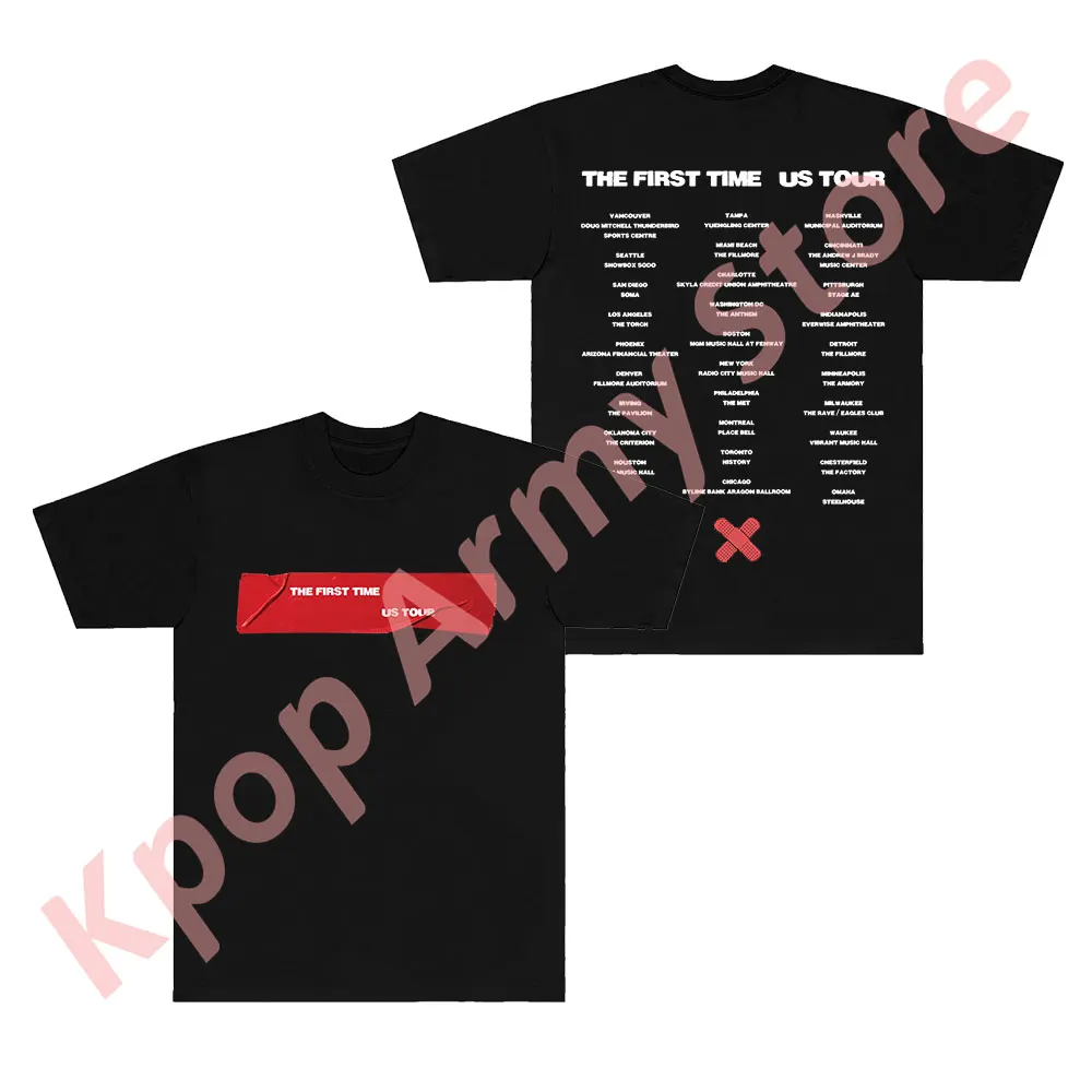 The Kid Laroi Tape Black Tour Tee The First Time Logo Merch Summer Women Men Fashion Casual Short Sleeve T-Shirts