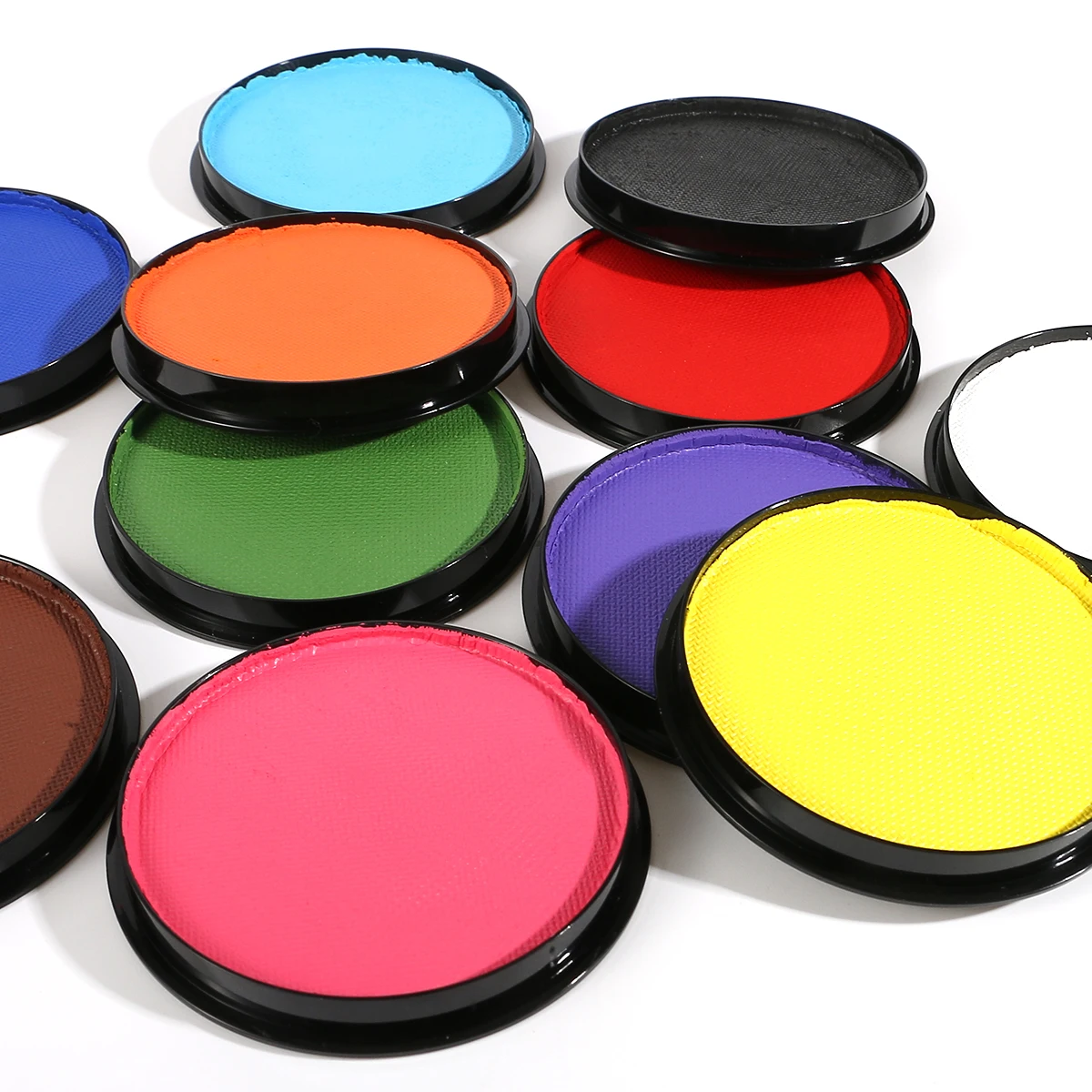 طلاء الوجه الاحترافي 18 جرام من Bowitzki، طلاء الجسم ذو أساس مائي، مكياج آمن للأطفال والكبار، لون واحد