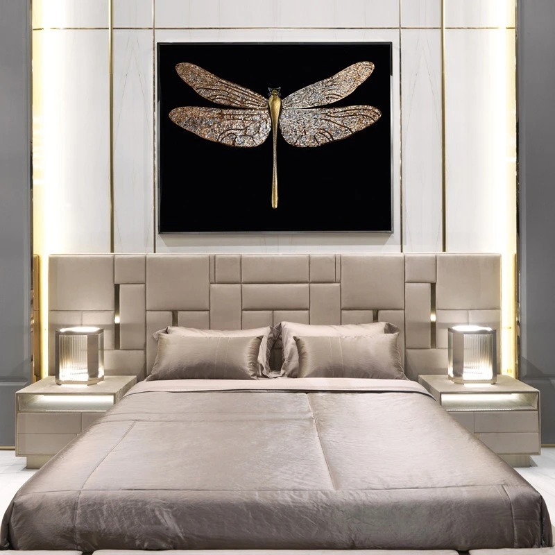 Italian light luxury bed, luxury bed, wedding bed