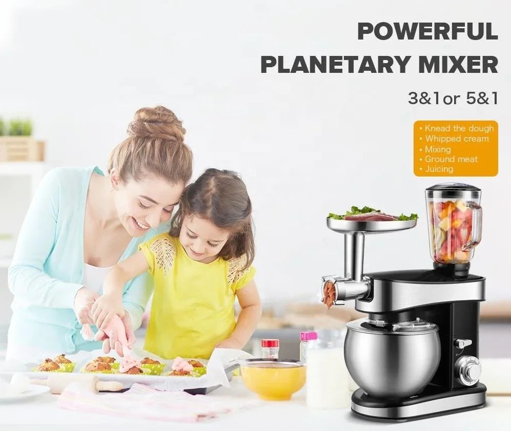 Kitchen Equipment Food Mixer  Meat Grinder Juicer Blender Cake Food Processor