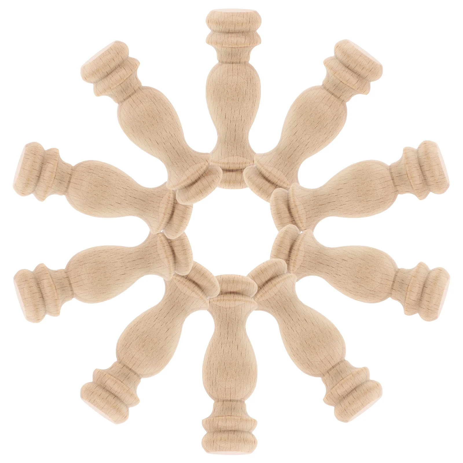 римские стойки из цельного дерева