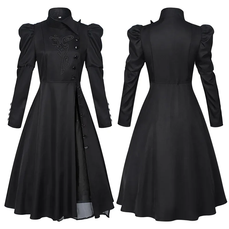 

Movie Wicked Witch Elphaba Cosplay Costume Women's Black Performance Dress Long Sleeve Outfit for Halloween Party Stage Shows