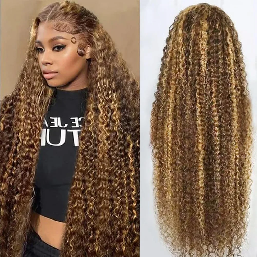 Deep Wave Lace Front Wigs Human Hair 13x6 HD Transparent Lace Frontal Wigs Human Hair Pre Plucked 180% Density For Black Women