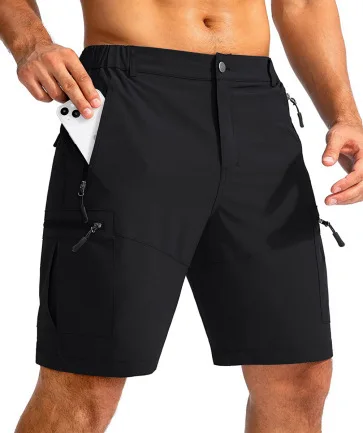 Dress Shorts Men Quick Dry Casual Bermuda Shorts Summer Ice Silk Cooling Business Zipper Fly Formal Shorts Men Work Wear Office