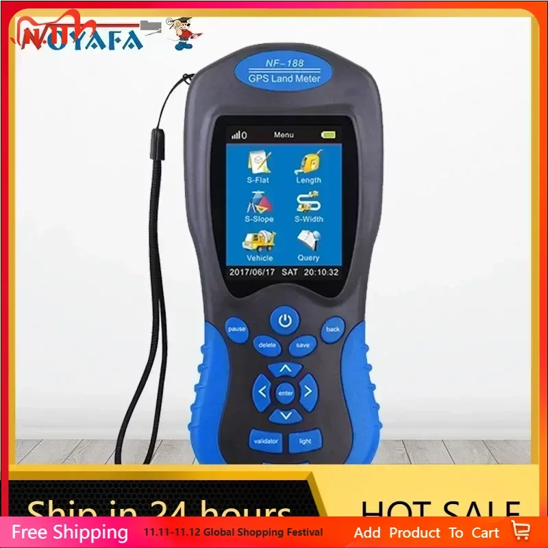 11.11 PromotionFANYUE NF-188 GPS Land измерительный прибор с цветным экраном, оборудование для измерения площади, наружный приемник, сеть для