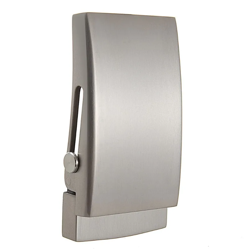 35 مللي متر التيتانيوم النقي الأسطوانة شريط حزام مشبك الرأس-التيتانيوم غير قابل للصدأ رجال الأعمال عادية تنوعا الجينز حزام مشبك #2