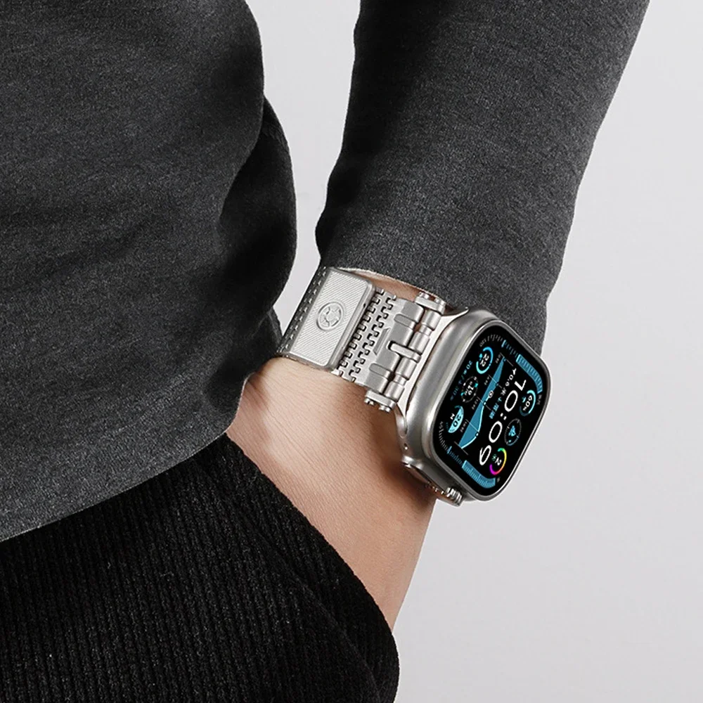 Magnetic Milanese Band for Apple Watch Ultra 2 49mm 46mm 44 45mm Luxury Stainless Steel Strap for iWatch Series 10 9 8 7 6 5 se