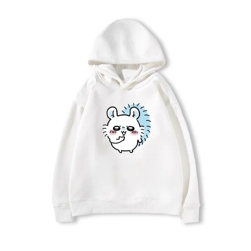 2025 الخريف والشتاء جديد Chiikawa سوبر لطيف Momonga مطبوعة الأطفال موضة عادية هوديي مريحة لينة قلنسوة من القطن #2