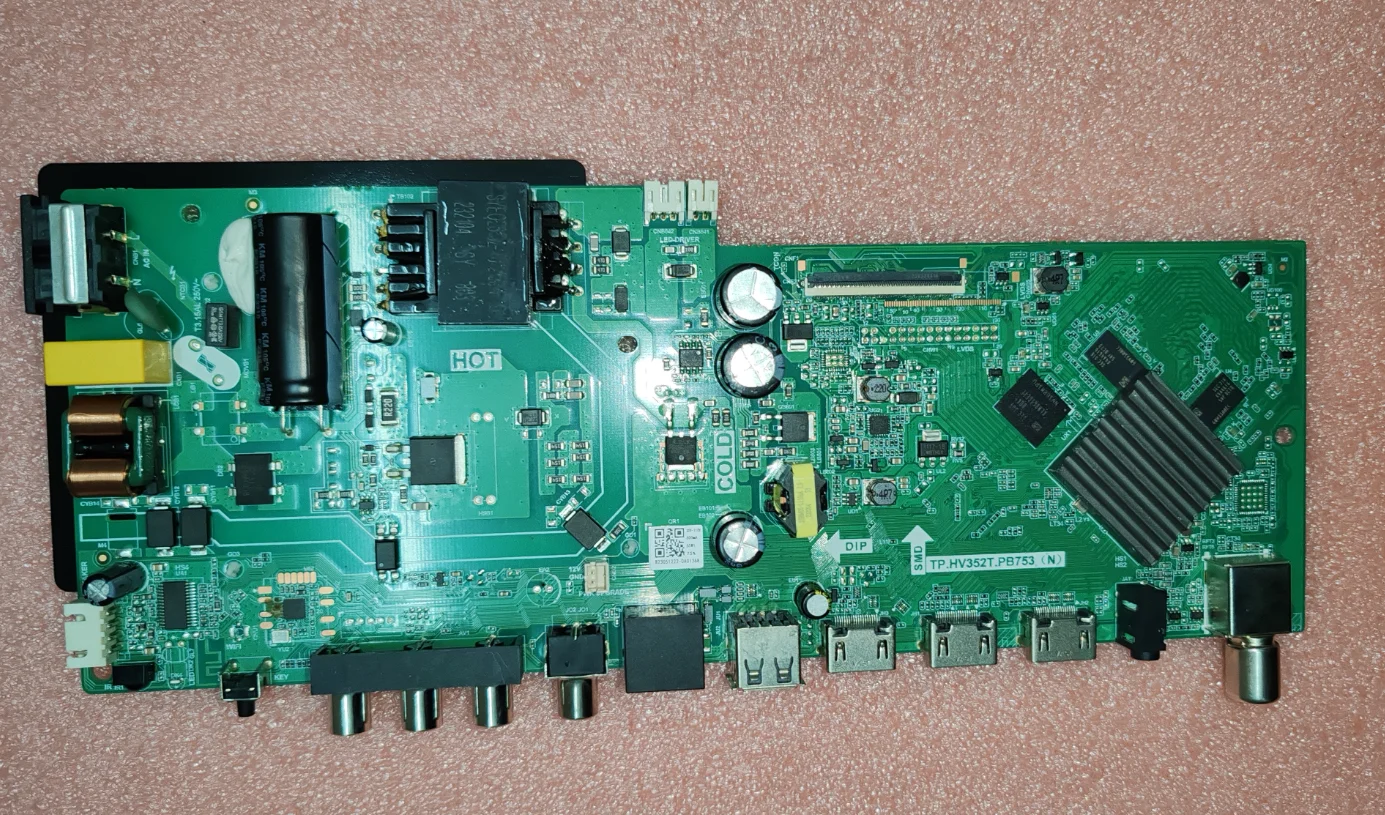 Free shipping! TP.HV352T.PB753(N)  Three in one TV motherboard tested well with 35-110V 600ma multiple cable outlets