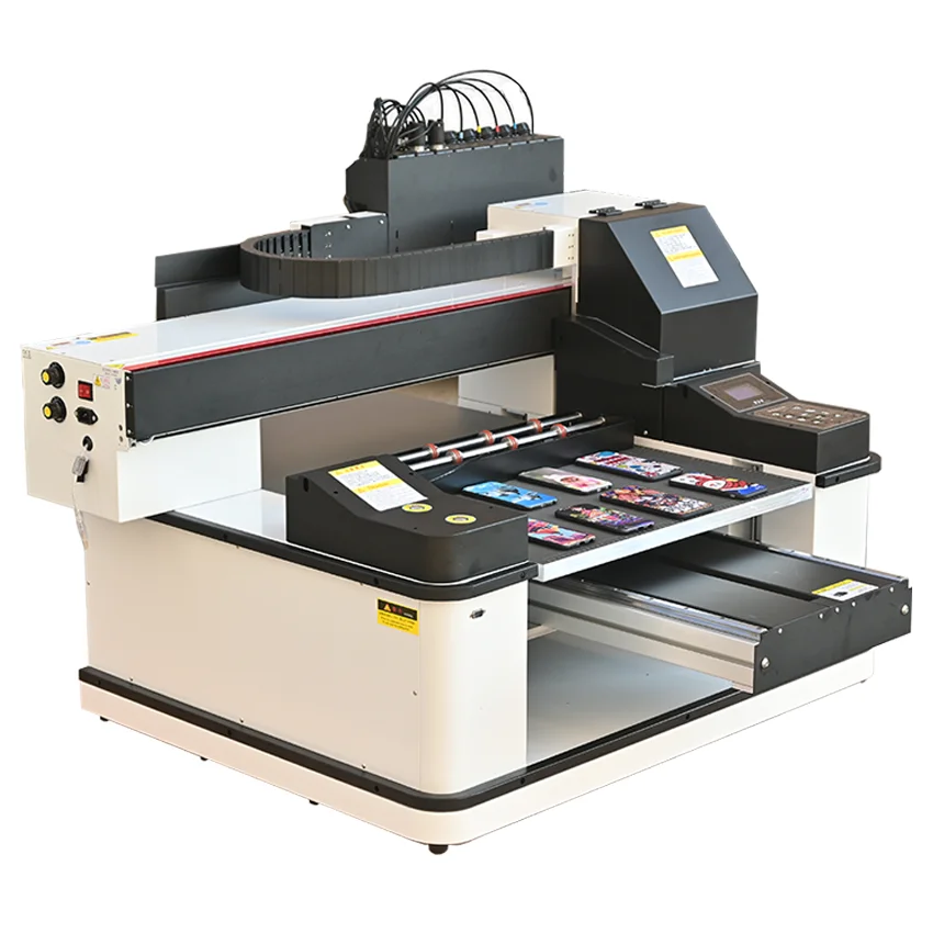 forXP600 DOUBLE or THREE printheads 6090 large format printing machine favorable price mobile phone case A1 uv flatbed printer