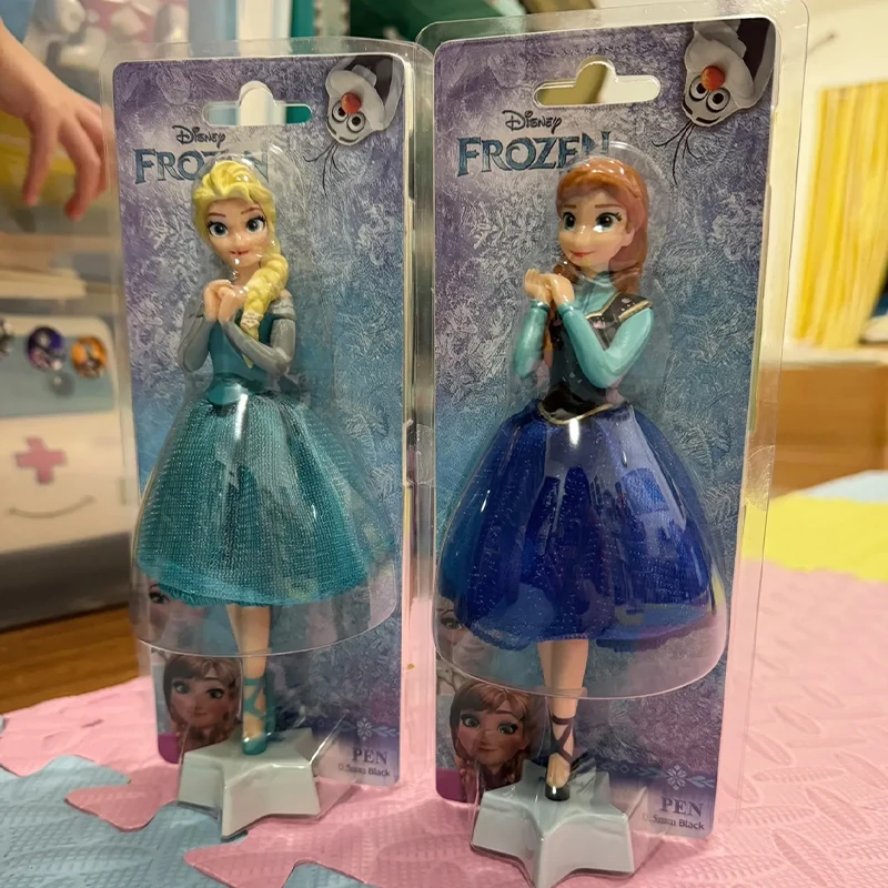 Genuine Princess Toy  Elsa Alice Snow Princess Cinderella Bell Princess Character Action Figure Ballpoint Pen Child Gift