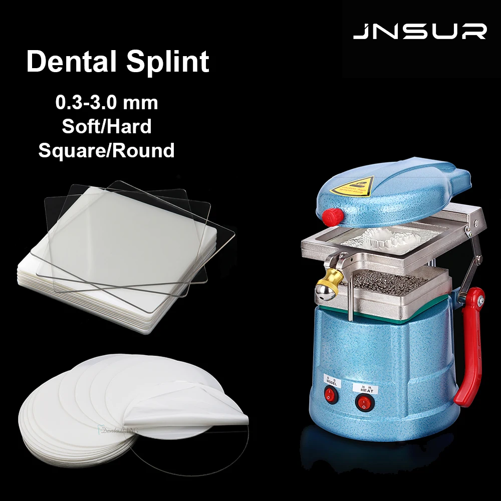 0.5-3.0mm Dental Orthodontic Splint Retainer Vacuum Hard/Soft Thermoforming Material Square/Round Vacuum Forming Denture Dentis