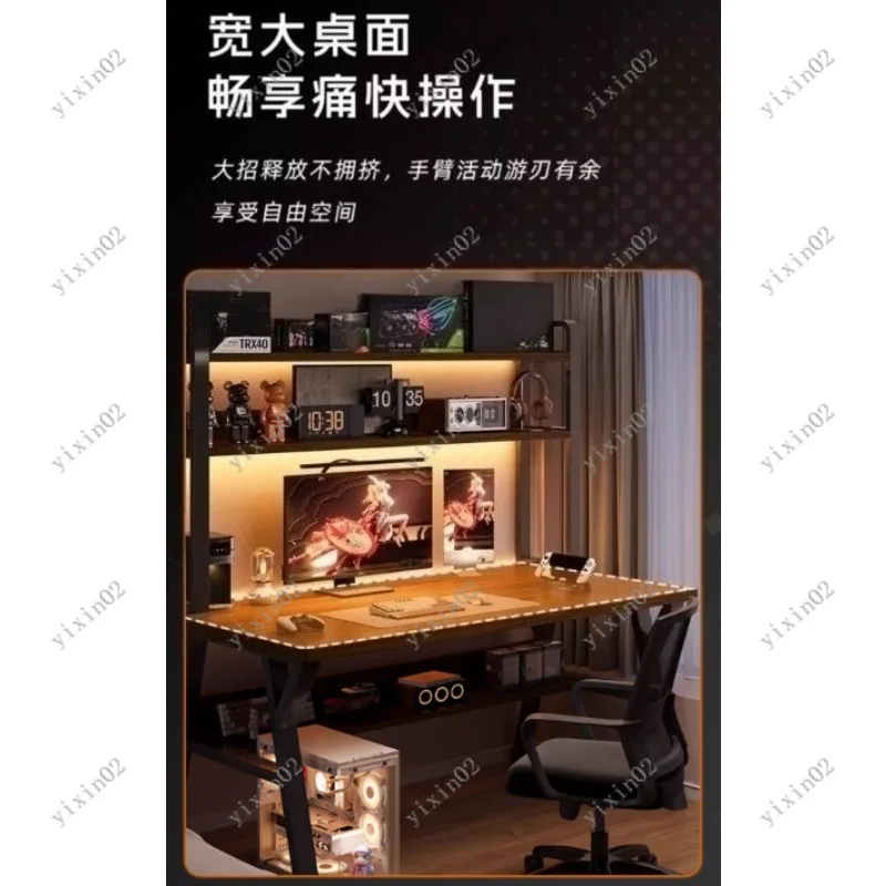 

Home Office Computer Desk with Pegboard Storage Student Study Gaming Table Bedroom