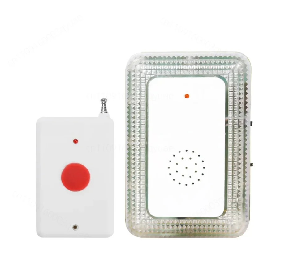 HTZ-001 Wireless Strobe Flash Doorbell, Music Call Alert System For Hearing Impaired Elderly Home Care Patient Pager Transmitter