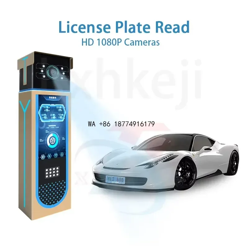 wmwmnu Unattended Multi-Language License Plate Recognition Lcd Barrier All-In-One Lpr Self-Service Payment ParkingOEM