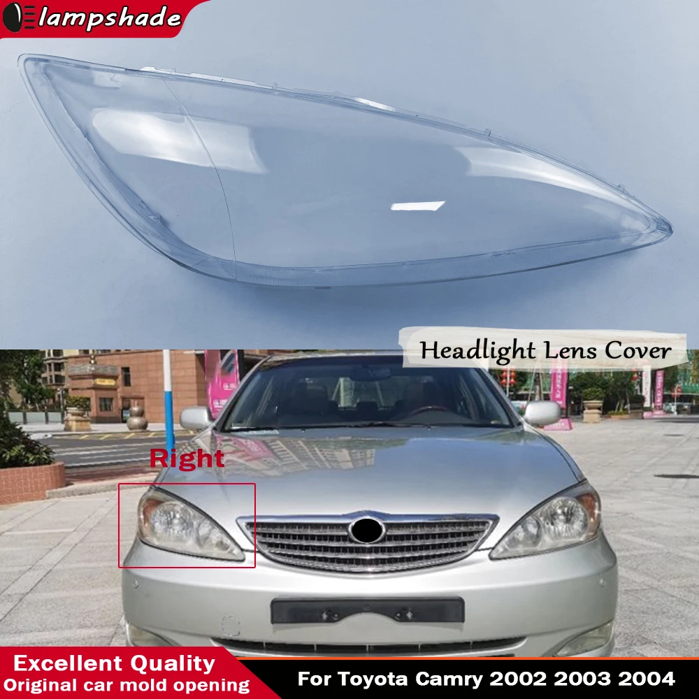 Auto Head Light Caps Front Headlight Glass Headlamp Transparent Lampshade Lamp Shell Lens Cover For Toyota Camry 2002 2003 2004