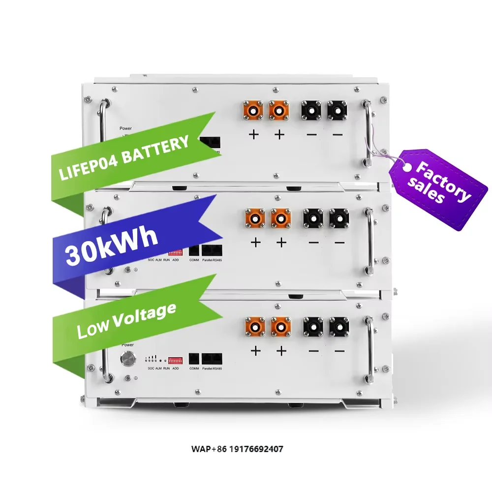 

Низковольтные литий-ионные аккумуляторные батареи для солнечных систем 51.2В 10кВт 15кВт 20кВт 25кВт для хранения солнечной энергии