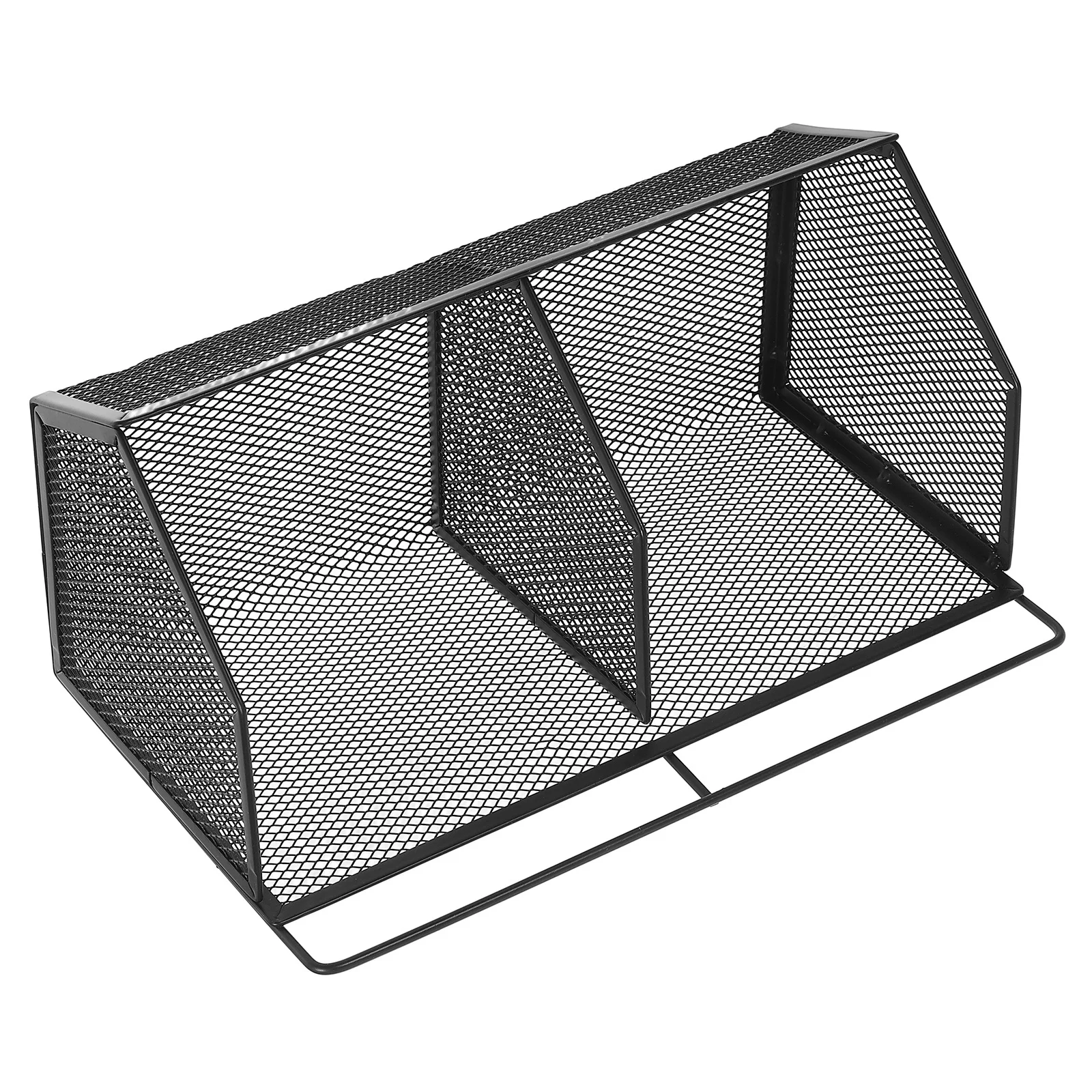 

1Set Iron Wall Hanging Basket Slanted Opening Metal Storage Organizer Kitchen Bathroom Pantry Closet Laundry Room Snack Spice