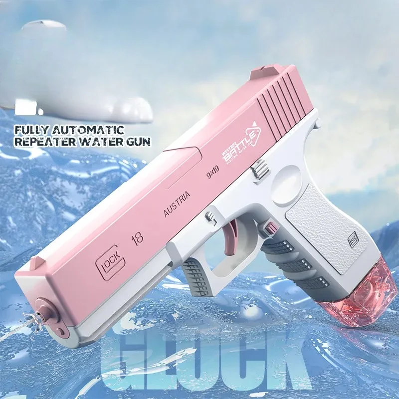 Pistola de agua eléctrica de alta presión, juguete de energía de carga fuerte, PULVERIZADOR DE AGUA automático, pistolas de juguete, juguete de playa al aire libre, Verano