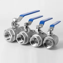 304 316L Stainless Steel Two-piece Ball Valve Full Bore Valve BSPT1/4 