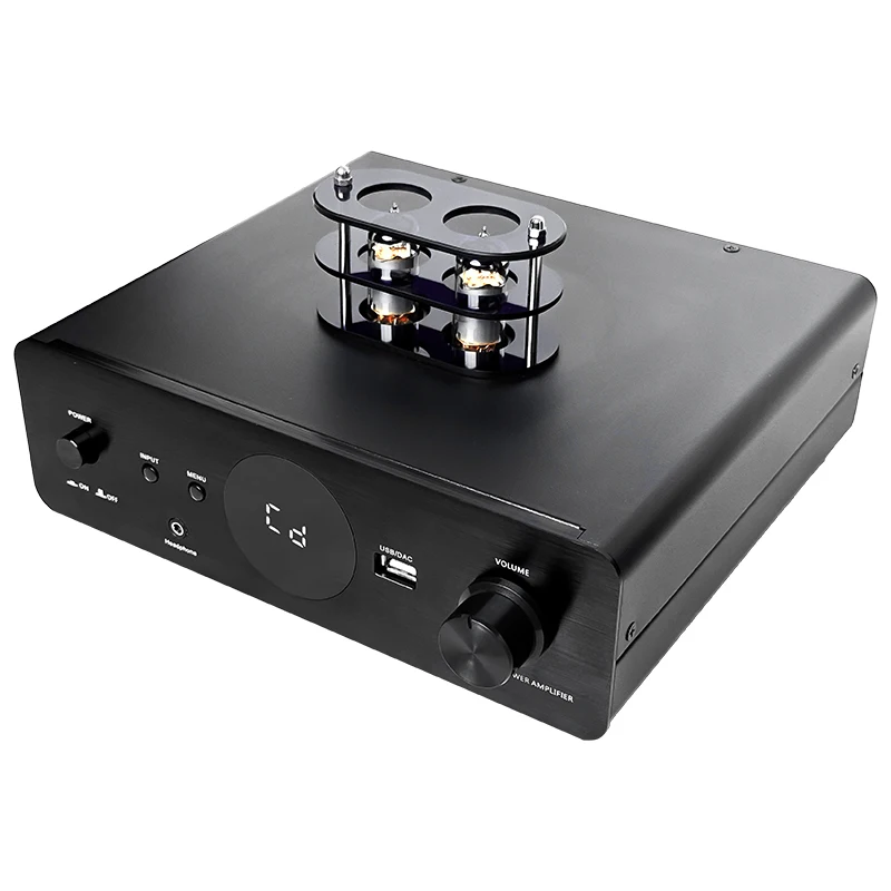 New Model HIFI Stereo Tube Amplifier Karaoke Audio System 2.0 Channel 6 Tubes Audio Power Amplifier