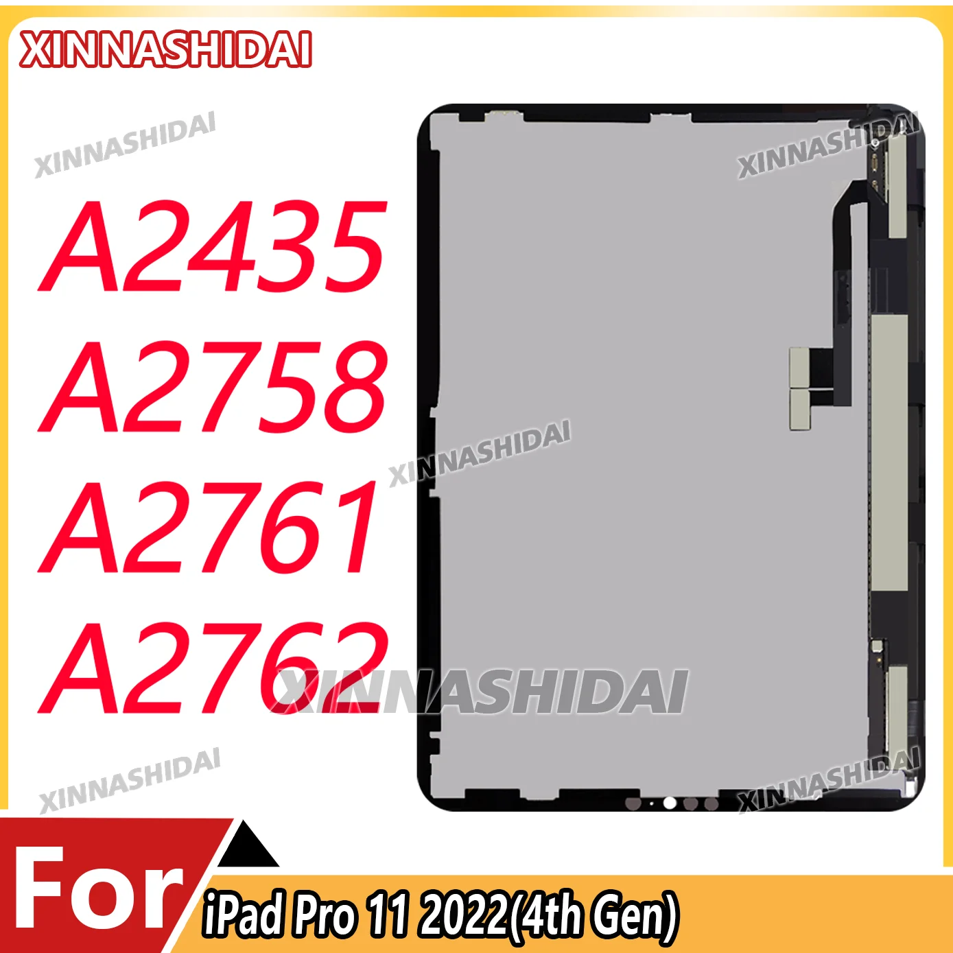 

Дисплей для iPad Pro 11-дюймовый 4-го поколения 2022 A2435 A2758 A2761 A2762, сменный ЖК-дисплей для планшета в сборе с дигитайзером