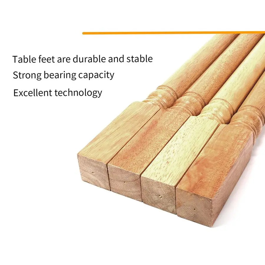 28 inch Furniture Legs 4 Pack Turned Farmhouse Table Set DIY Wood Round Farmhous