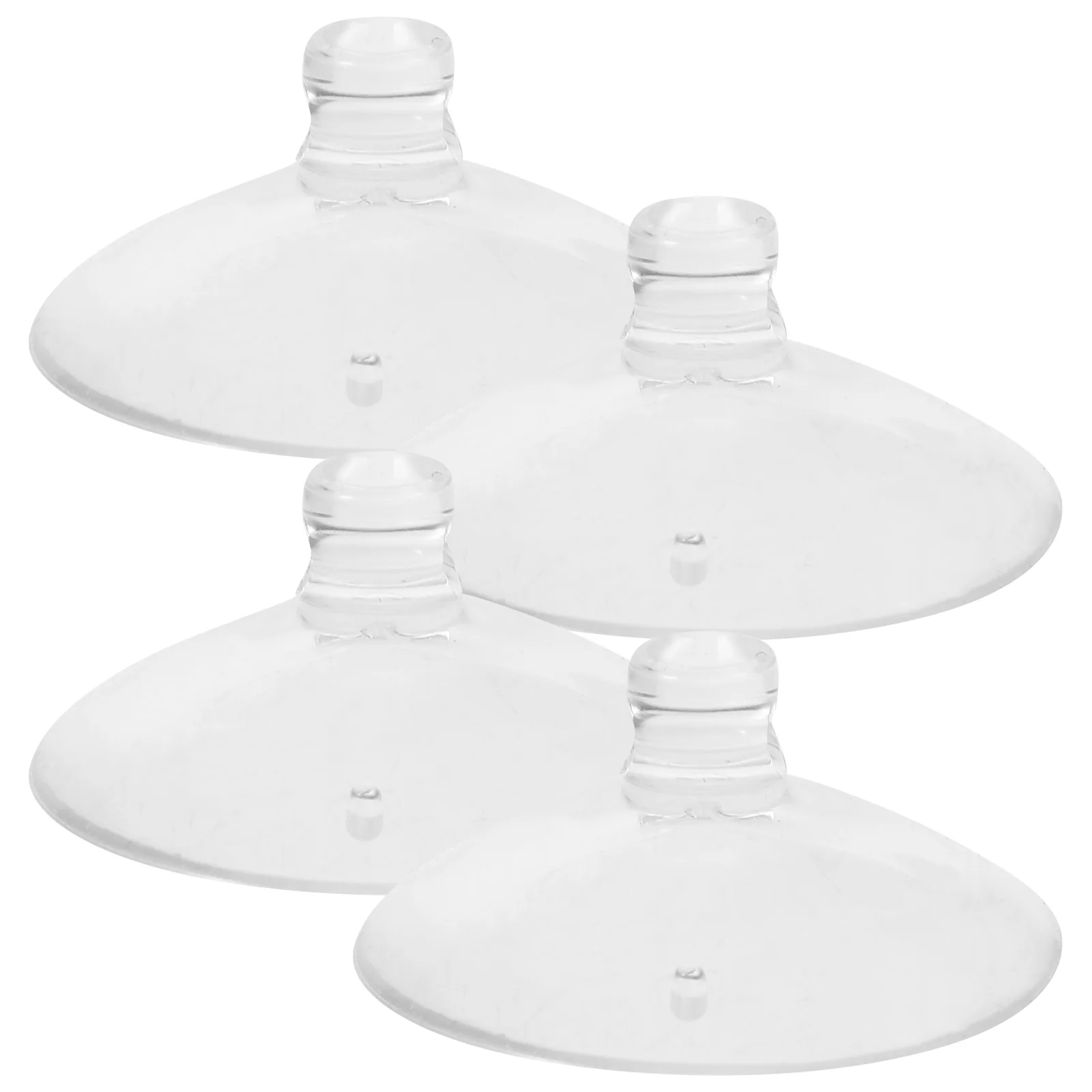 4 Pcs Double Sided Suction Cups Small Rubber for Guitar Support Stand Clear Holder Perforation