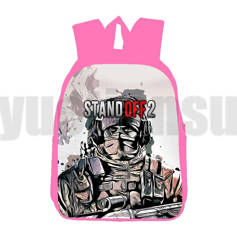 Standoff 2 3D Print Backpacks Shooting Game Boys Girls Fashion Anime Daily Bookbag Cool Bags for Women 12/16 Inch Kids Schoolbag