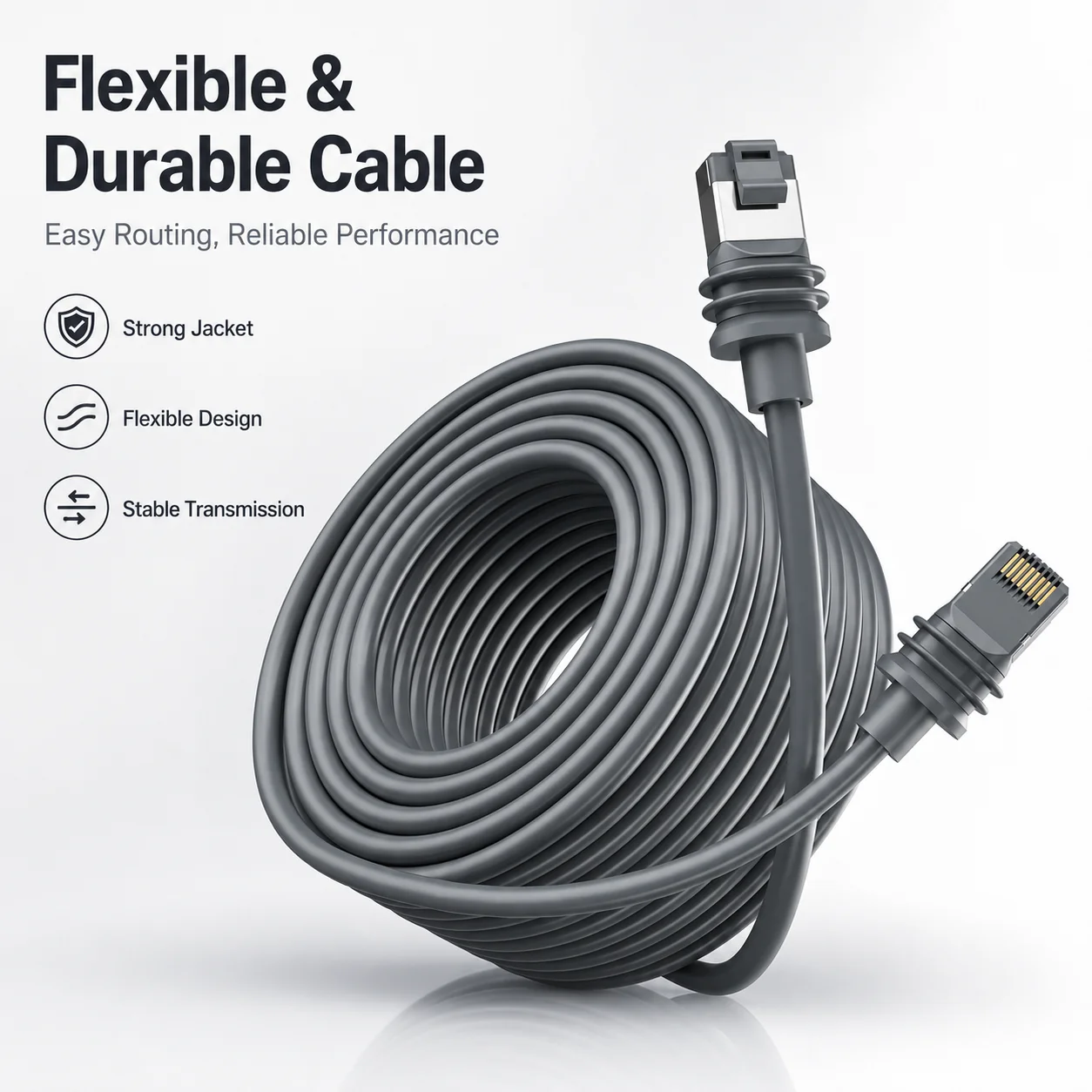 For Starlink Gen 3 Mini Cable Extension High Speed Ethernet RJ45 Waterproof Outdoor Router Dish Network Cord Plug and Play Cable