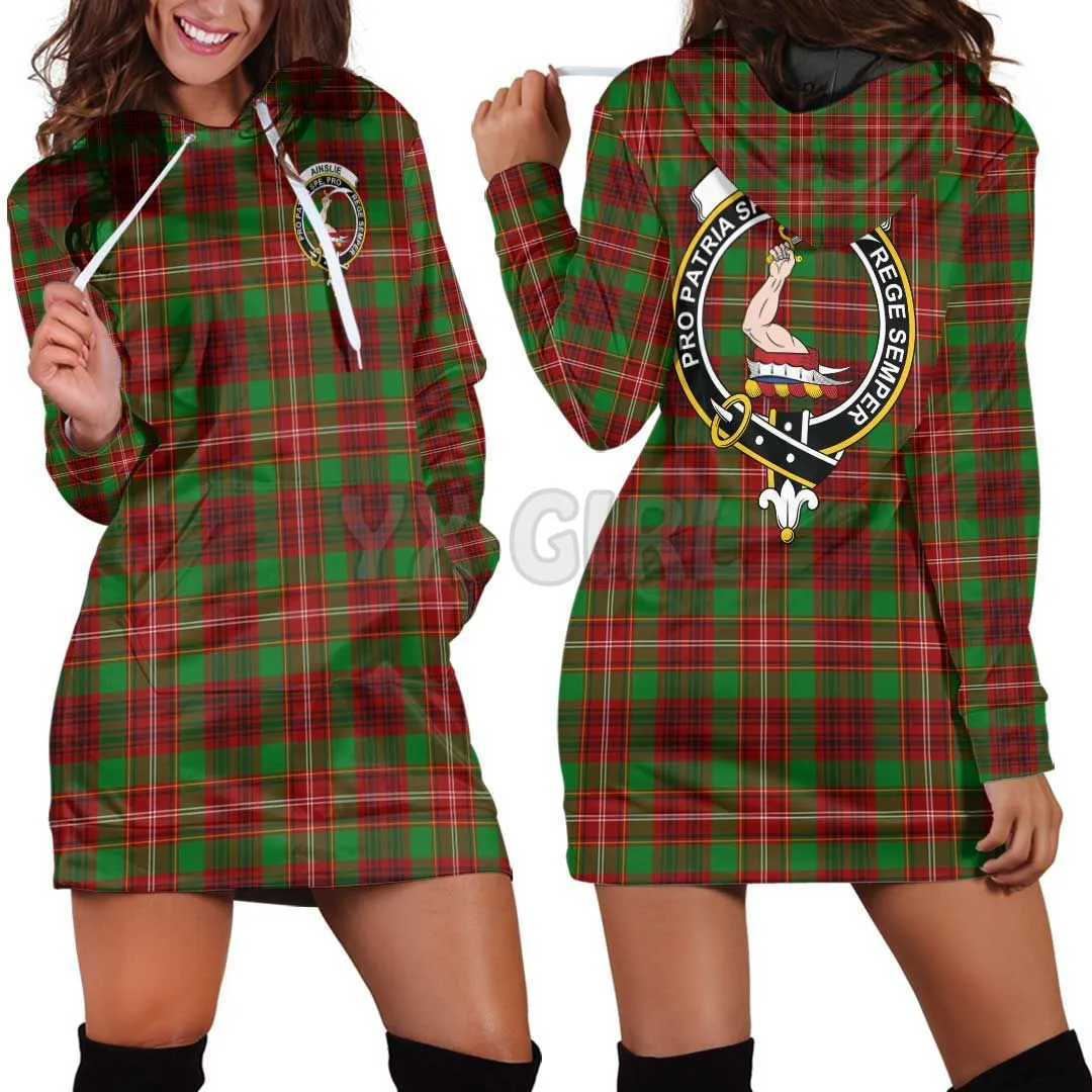 Abercrombie Clan Tartan Crest bluza z kapturem 3D drukowana sukienka z kapturem nowość bluzy damskie Casual bluza z kapturem z długim rękawem dres