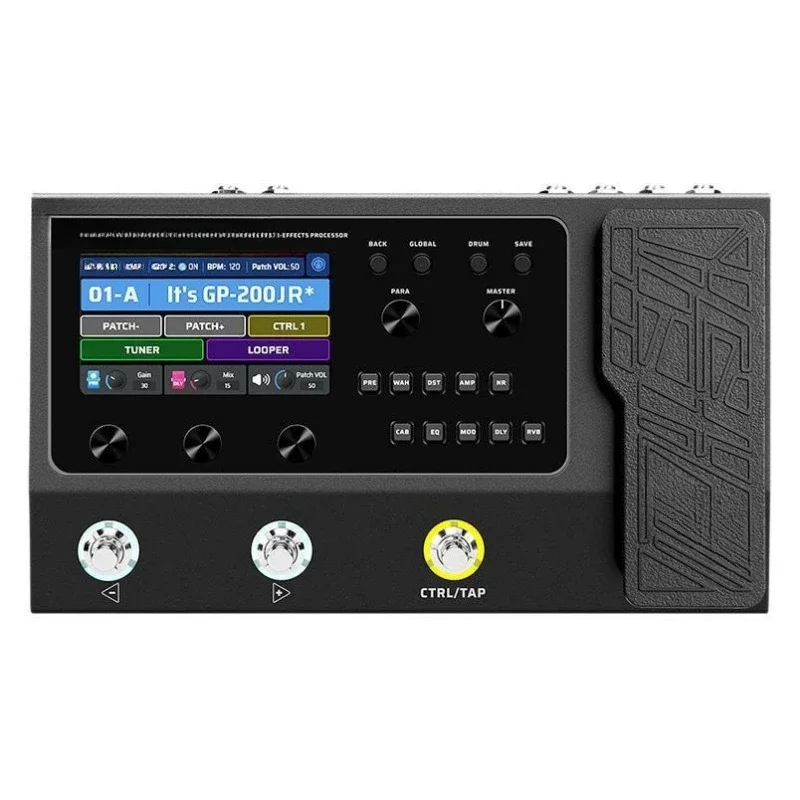 Electric guitar comprehensive effect device, acoustic guitar bass phrase loop drum machine sound card