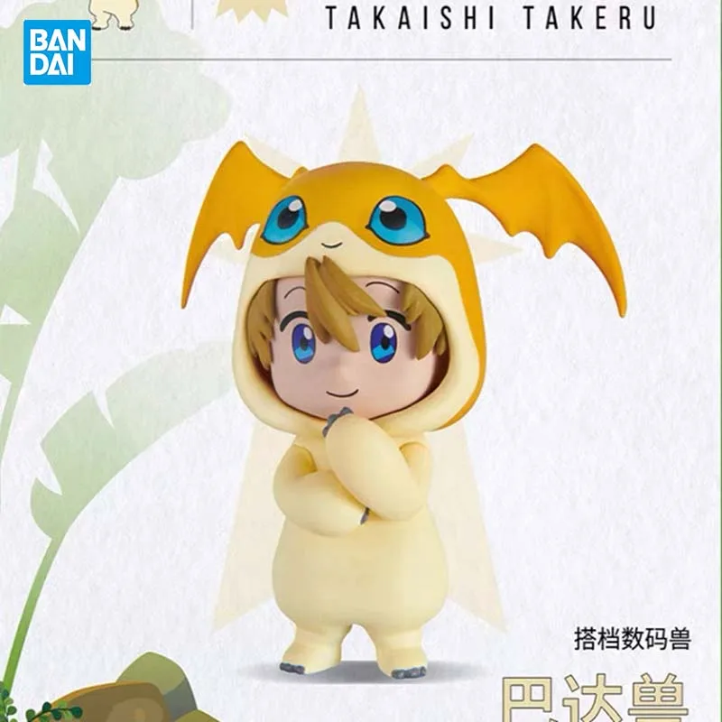 Bandai Digimon Gacha Capsule Blind Box First wave Takaishi Takeru Yagami Hikari Takenouchi Sora Anime Figure Toy for Collectors