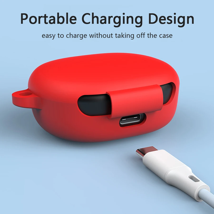 Silicone Case For Redmi Buds 4 Lite Wireless Earphone Earbuds Protective Shell Cover For Xiaomi Redmi Buds 4 Lite Case Funda