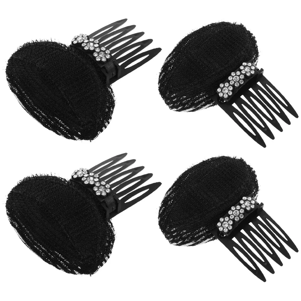 

4Pcs Rhinestone Hair Clip Elegant Decorative Comb for Bridesmaid Wedding Hair Accessories Vintage Style Rhinestone Hairpin