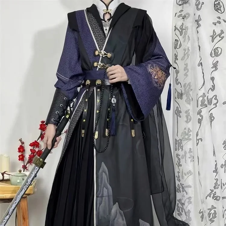 

Men Women New Chinese Style Ethinic Cosume Niche Stylish Swordsman Cosplay Clothing Autumn Original Youthful Fairy Hanfu Set