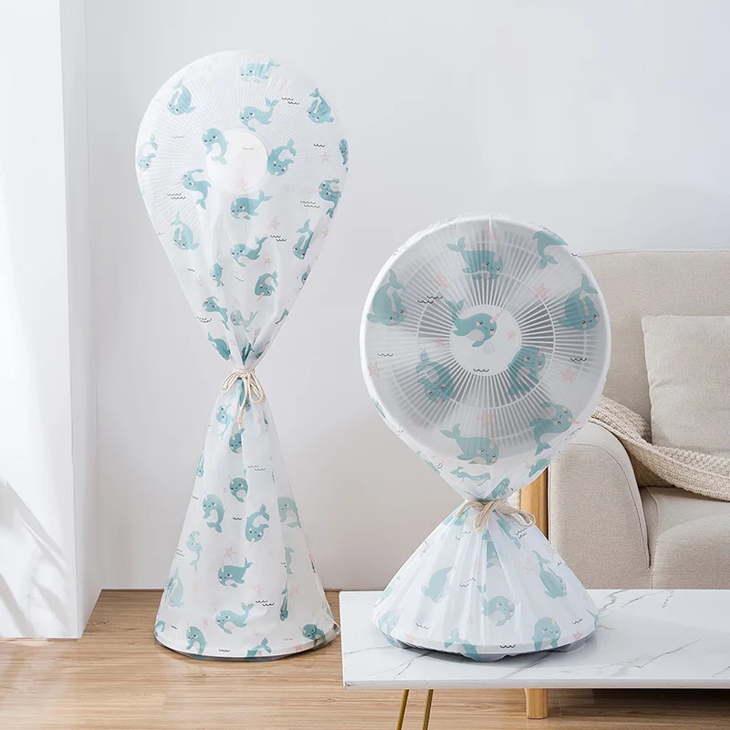 

Fan Guard Dust Cover Standing Round Floor Fan Electrical Appliances Protection PEVA Fan Cover